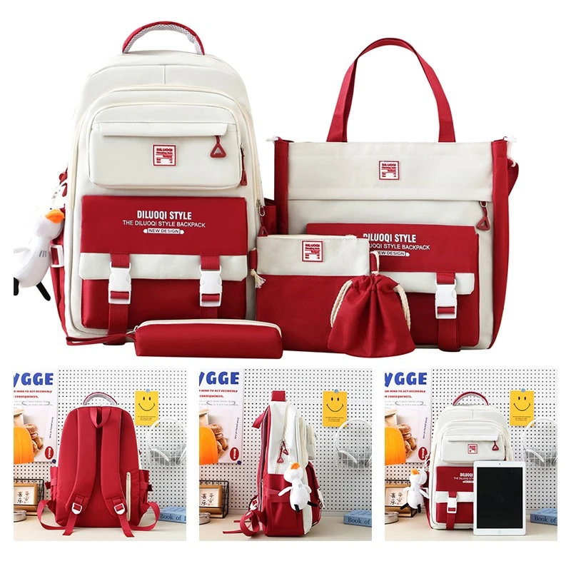 MN8126 Mochila para estudiantes 5 en 1