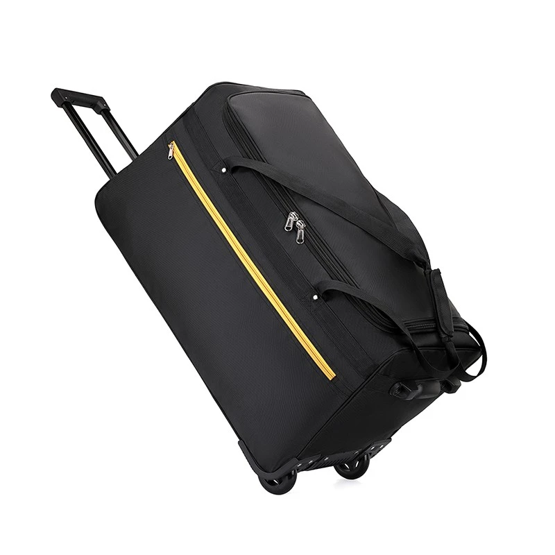 FLPN-7510-1Bolsa de viaje plegable de tela Oxford a rayas de gran capacidad