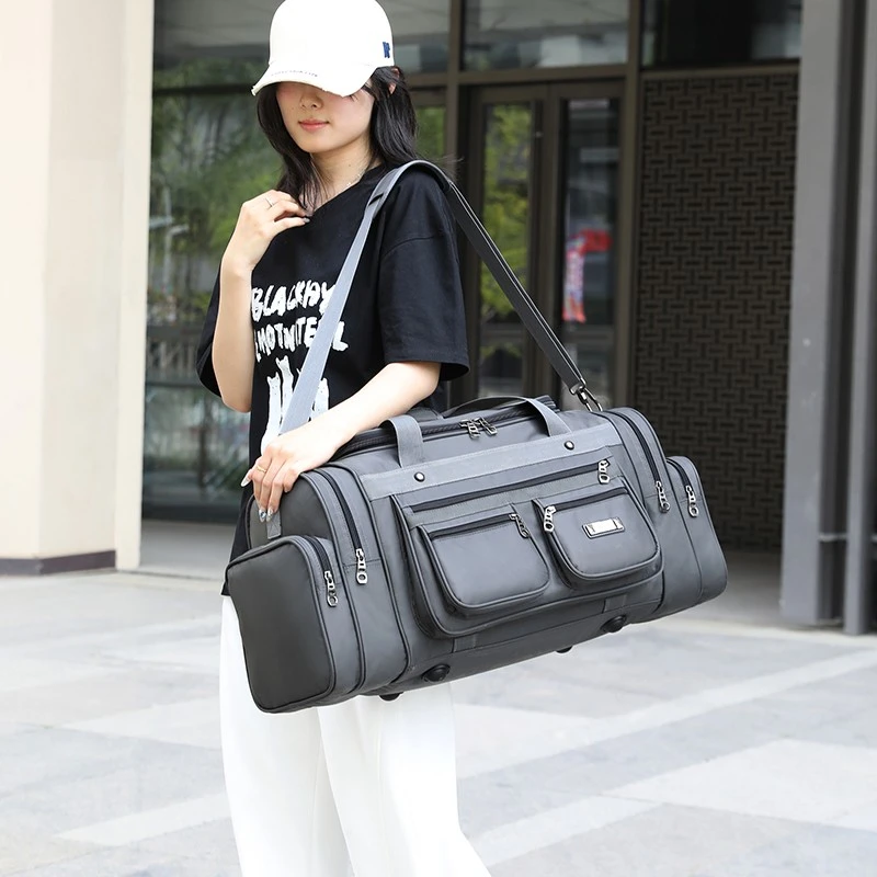 FLPN-5014 Bolsa de lona para gimnasio Bolsa de equipaje de viaje de gran capacidad para negocios