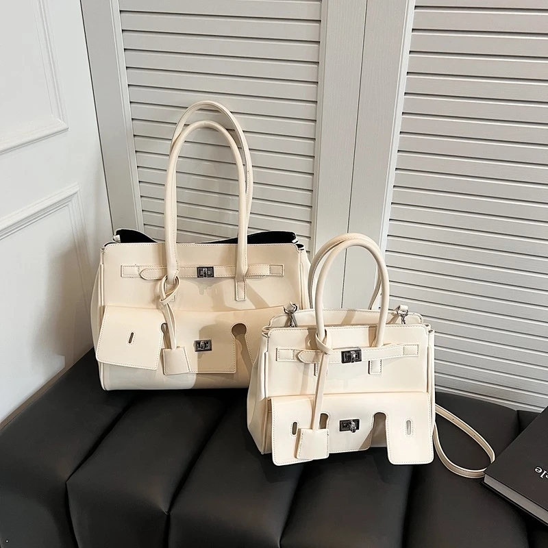 SS2751 Bolso de mano de PU negro para mujer de moda superior