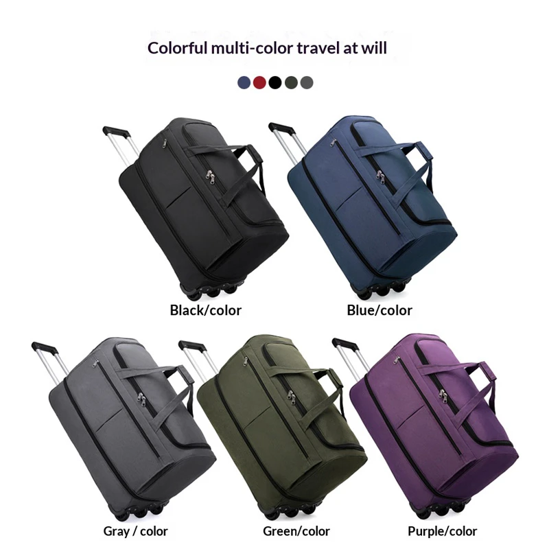FLPN-371 Bolsa de lona duradera con ruedas y ruedas de nailon