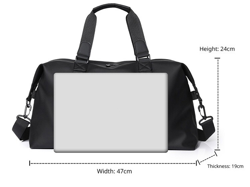 JY-9886 Bolso de viaje de un solo hombro Bolsa de lona impermeable de gran capacidad