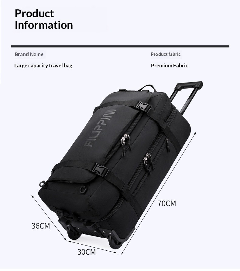 FLPN-7010 Bolsa de viaje para equipaje de camping con ruedas impermeable personalizada